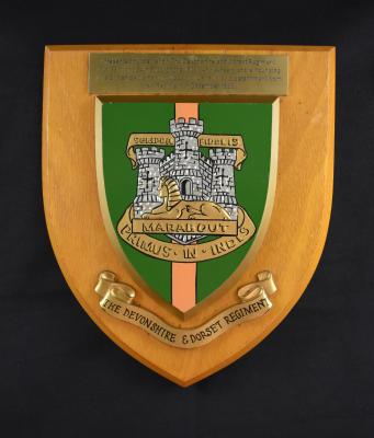 The Devonshire & Dorset Regiment Plaque