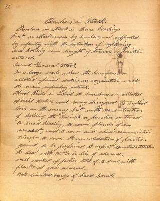 World War 1, France, Notes on Bombing, 6810 RAFFERTY, 11 Battalion, 1918