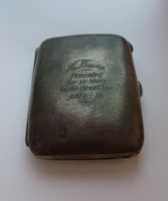 Cigarette Case (silver) - gift for H Lewis