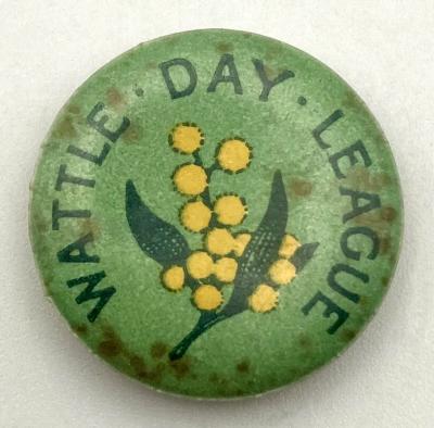 'Wattle Day League' fundraising badge - small size