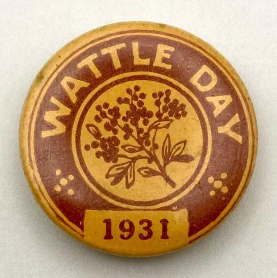 'Wattle Day 1931' fundraising badge - small size