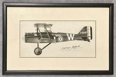Norman Clifford profile drawing - Royal Aircraft Factory S.E.5a, C1948