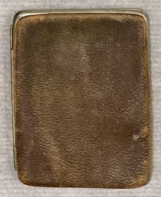 Metal edged leather wallet attributed to Trooper Royal Charles Dennis, 7th ALH
