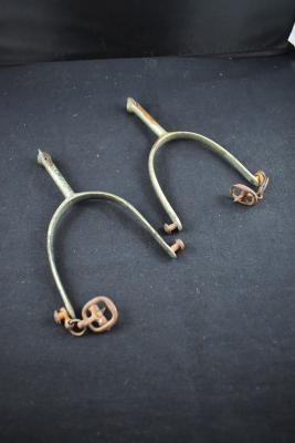 Pair of Standard Issue Spurs of Sergeant Frederick Ernest BRUCE 243 