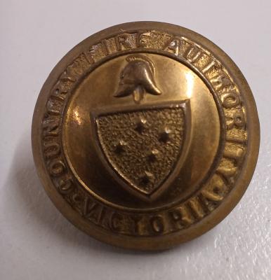 Victoria Country Fire Authority - brass button