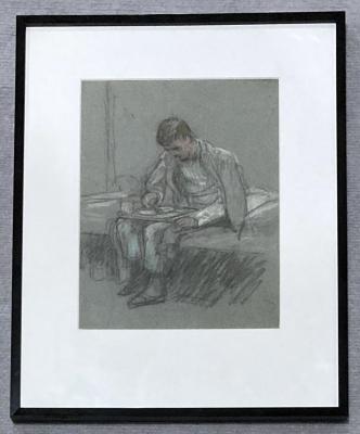 'Wounded eating on bed' by Florence White 1918