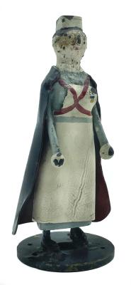 Metal nurse figurine made at R.A.F. Biggin Hill