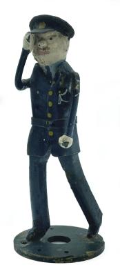 Metal airman figurine made at R.A.F. Biggin Hill
