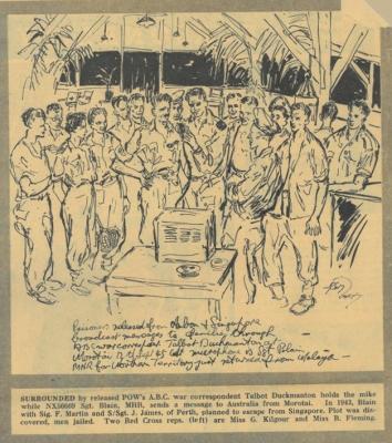 World War 2, South West Pacific Theatre, Morotai, NX56669 BLAIN MHR, Prisoner of War Release, 1945