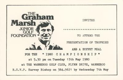 GMJGF 1980 Championship Invitation