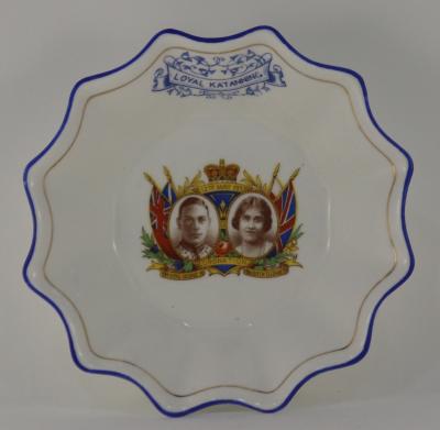 Commemorative Coronation Dish for King George VI and Queen Elizabeth