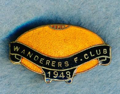Wanderers Football Club Membership Badge 1948