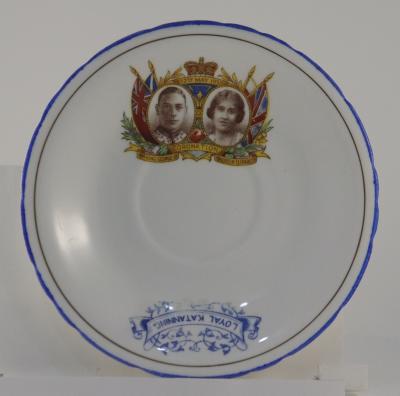Commemorative Coronation Saucer for King George VI and Queen Elizabeth