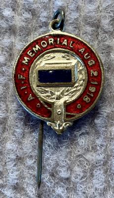 A.I.F. Memorial fundraising pin - silver