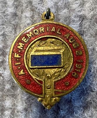 A.I.F. Memorial fundraising pin - gold 