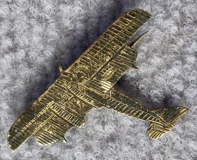 Boxed Short Brothers plane fundraising brooch 
