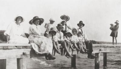 Shaw Family And Friends On Jetty