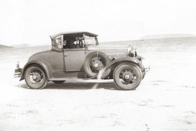 Motor Car On Albany Beach