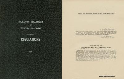 Education Department of WA Regulations 1971
