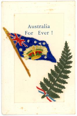 First World War Silk Postcard from Pte. Edward Charles MOUCHEMORE, 6351