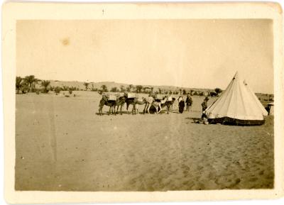 First World War Black and White Photograph of an Egyptian Camp