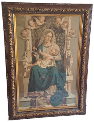 Large Portrait of Woman with a child(potentially Mary and Jesus)