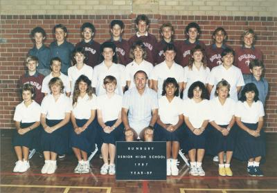 BSHS Year 8P Class Photograph 1987