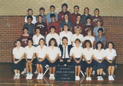 BSHS Year 10R Class Photograph 1987