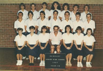 BSHS Year 11D Class Photograph 1987