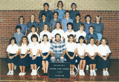 BSHS Year 8B Class Photograph 1987