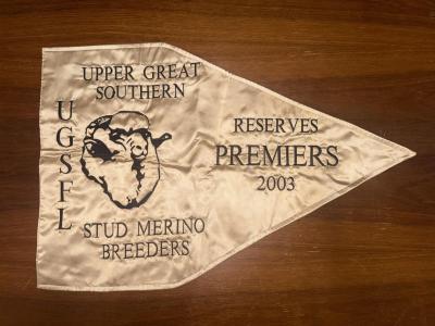 West Arthur Football Club Premiership Flag 2003