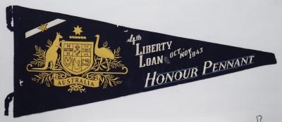Pennant flag in commemoration of 4th Liberty Loan