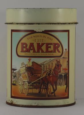 Front view of Coffee Tin