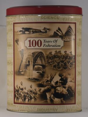 Front view of Biscuit Tin