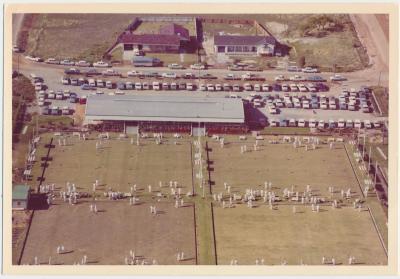 Aerial view of Katanning Bowling Club Greens