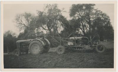 Tractor and Plough