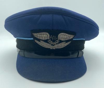 Australian Air League peaked cap with silver bullion badge