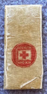 WWI fundraising ribbon - For Kith and Kin, Red Cross Day 1915