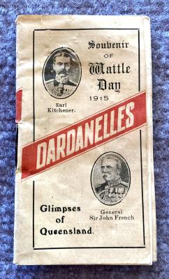 Cover of 'Souvenir of Wattle Day 1915' booklet