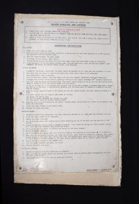 HMAS Perth II Anchor Windlass and Capstan Sign