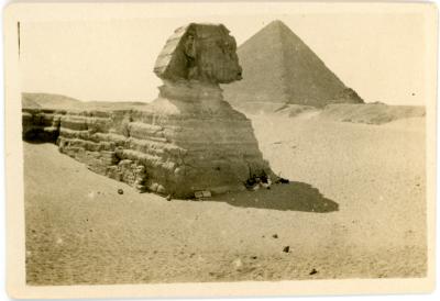 Sphinx and Pyramid at Giza
