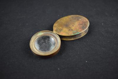 Small Brass Swivel Magnifier as collected by Sapper Kingsley Charles MOHR, WX26433