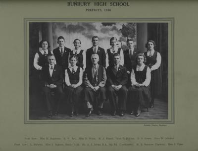 BHS Prefects 1936