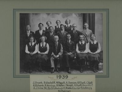 BHS Prefects 1939