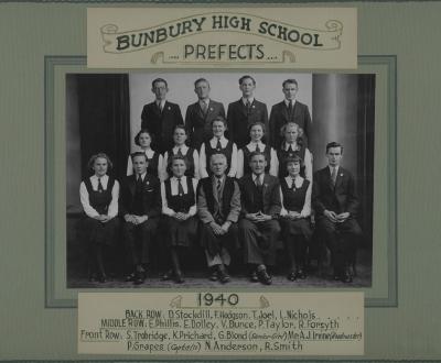 BHS Prefects 1940