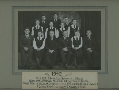 BHS Prefects 1942