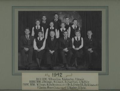 BHS Prefects 1942