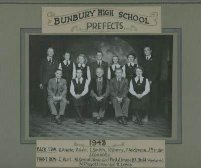 BHS Prefects 1943