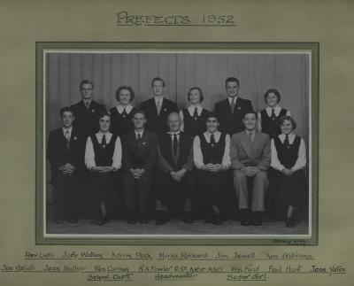 BHS Prefects 1952