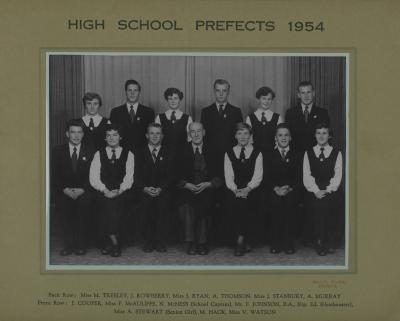 BHS Prefects 1954